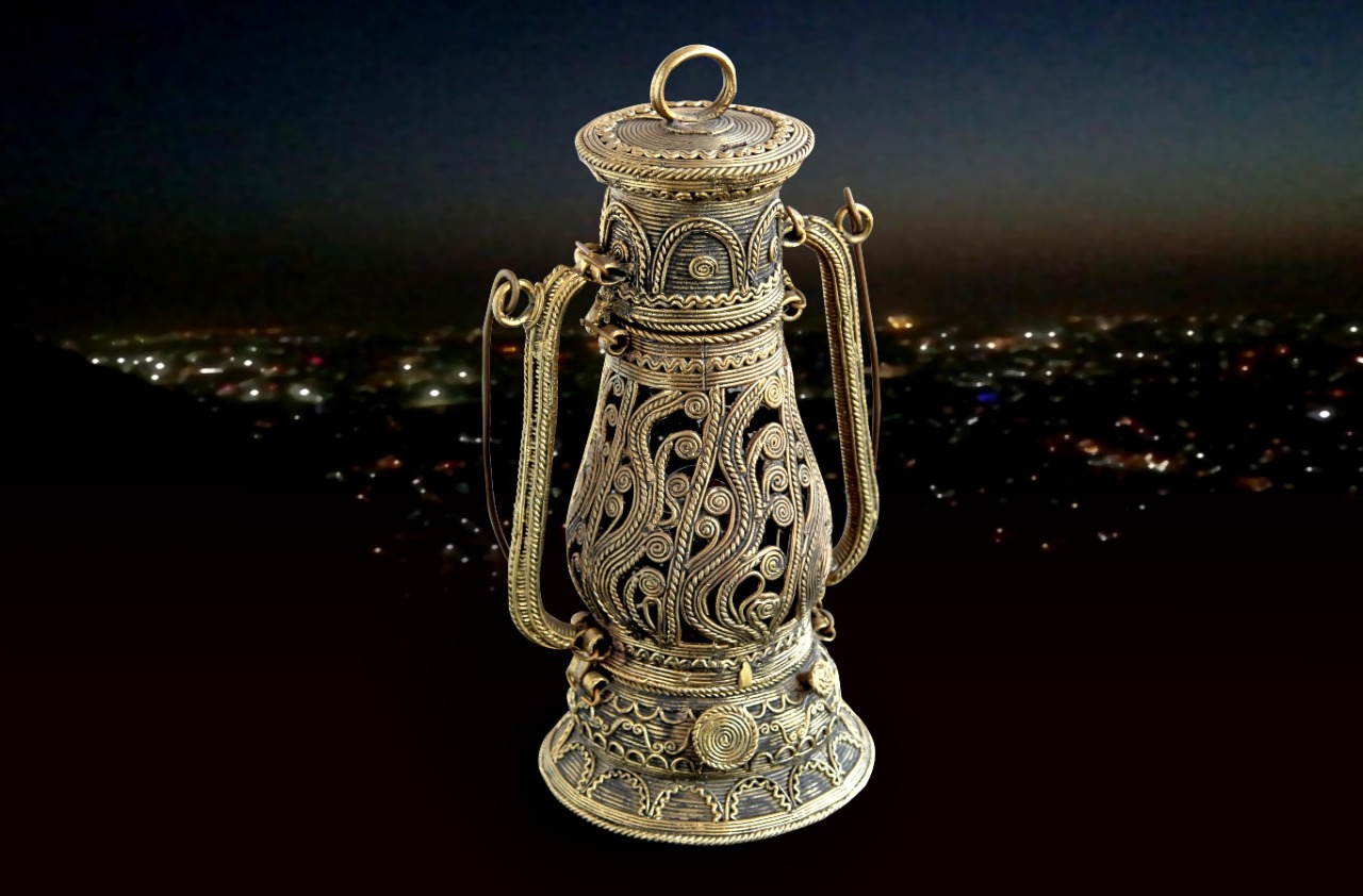 Light Up Your Spirit with Dhokra Lantern at Your Home